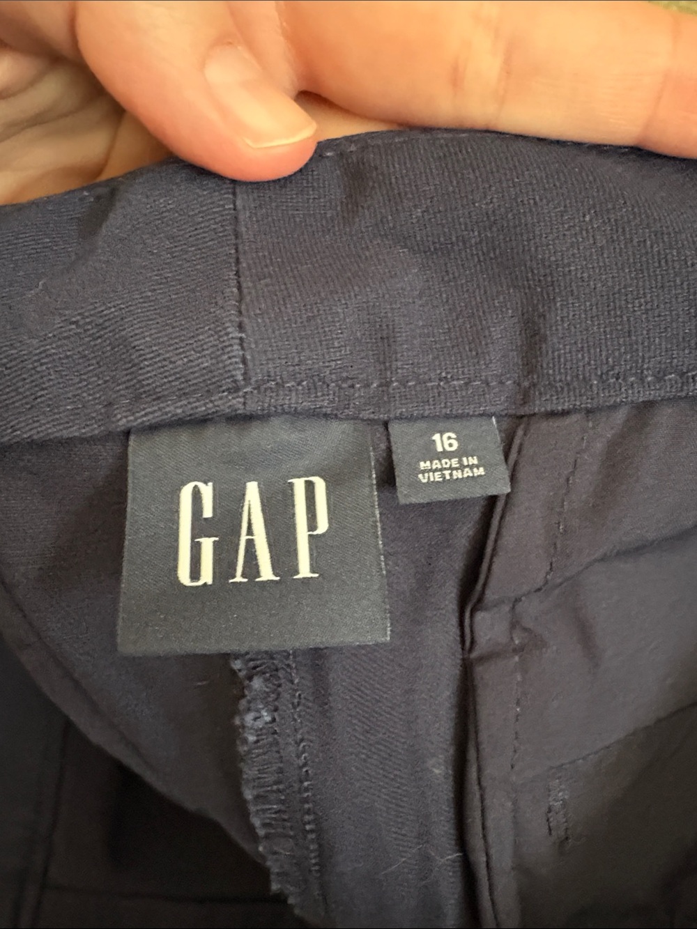NWT Gap Women’s Plus Size Bistretch Slim Ankle Pants | Navy Blue | 16 - Picture 2 of 2